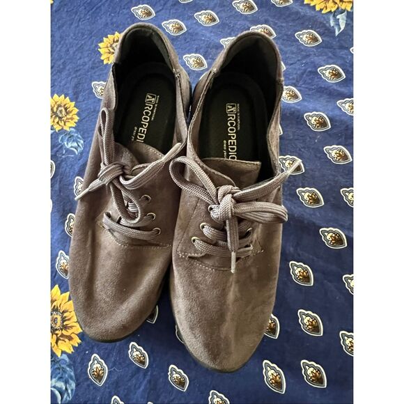 Arcopedico Women's Sheba Lytech Tie Shoe Grey Faux Suede Size 38-7 Retail $150 - Picture 4 of 9